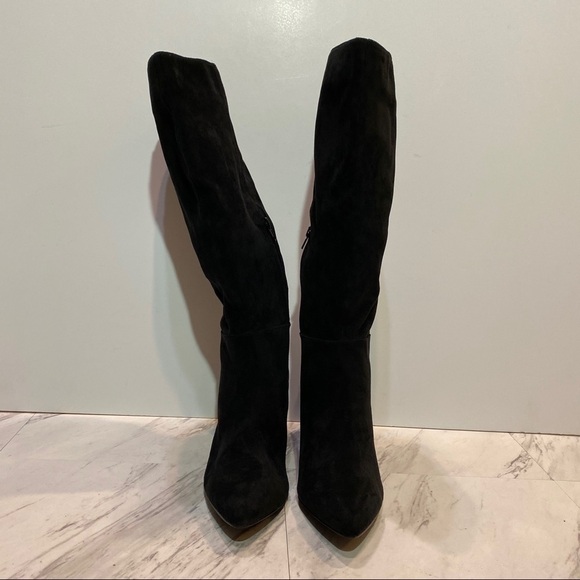 Charles Charles David Harbor Black Heeled Boot 9M - Picture 2 of 12